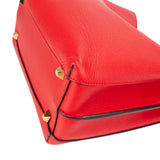 MCM Visetos Pebbled Leather Milla Hobo Shoulder Bag