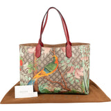 Gucci Monogram GG Supreme Canvas Floral Tian Tote Shoulder Bag