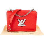 [🔄️B08 / F34] Louis Vuitton Red Epi Leather Twist MM Crossbody Bag - vintageandkickz