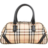 Burberry Nova-Check Monogram Boston Handbag