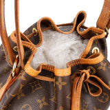 Louis Vuitton Monogram Canvas Sac Noé Petit Shoulder Bag