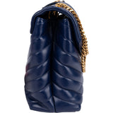 Saint Laurent Quilted Leather Medium Loulou Shoulder Bag