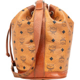 MCM Monogram Visetos Drawstring Bucket Crossbody Bag
