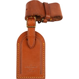 Louis Vuitton Brown Leather Luggage Tag Set