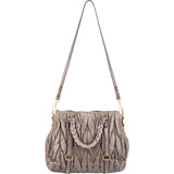 Miu Miu Gathered Leather Coffer Bag Handbag