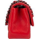 Chanel Quilted Lambskin Mini Rectangular Single Flap Crossbody Bag