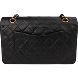 Chanel Quilted Lambskin Medium 24K Gold Double Flap Shoulder Bag