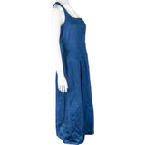 Hermès Blue Cotton Sleeveless Button Dress (FR38 / DE36)
