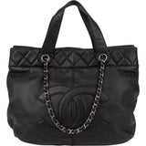 Chanel Lambskin On The Road CC Tote Handbag
