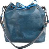 Louis Vuitton Blue Epi Leather Sac Noé Petit Shoulder Bag