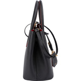 Prada Black Saffiano Leather Double Handbag