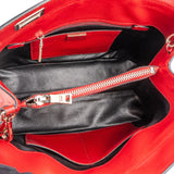 Prada Red Saffiano Leather Double Handbag