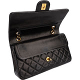 Chanel Quilted Lambskin 24K Gold Medium Double Flap Shoulder Bag