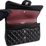 Chanel Quilted Lambskin Jumbo Double Flap Crossbody Bag