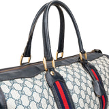 Gucci Monogram GG Supreme Web Boston Travel Bag