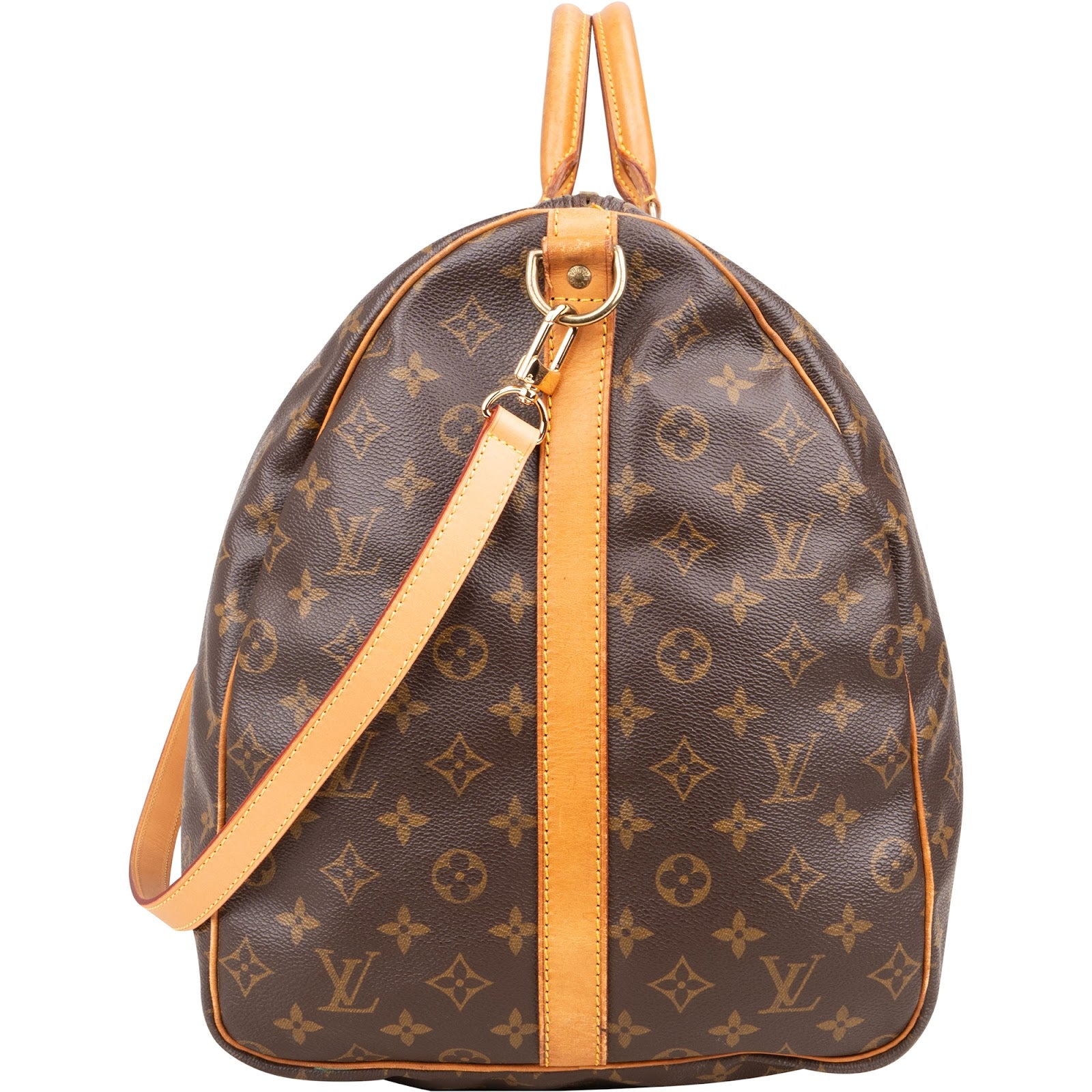 [🔄️B07 / F01] Louis Vuitton Monogram Canvas Keepall 55 Bandoulière Travel Bag - vintageandkickz