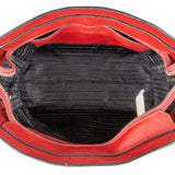 Prada Red Vitello Daino Leather Tote Handbag