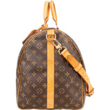 Louis Vuitton Monogram Canvas Keepall 55 Bandoulière Travel Bag