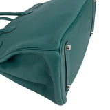 Hermès Malachite Togo Leather Palladium Birkin 35 Handbag