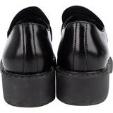 Prada Black Brushed Leather Loafers (38)