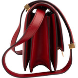 Celine Red Classic Boxcalf Leather Small Triomphe Crossbody Bag