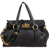 Miu Miu Vitello Daino Leather Bauletto Satchel Handbag
