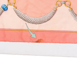 Cartier Pearl Tassel Motif Silk Scarf Tuch