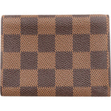 Louis Vuitton Monogram Damier Ebene Canvas Bifold Card Holder Mini Wallet