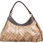 [🔄️B13 / F12] Gucci Monogram Crystal GG Canvas Abbey D-Ring Hobo Shoulder Bag - vintageandkickz