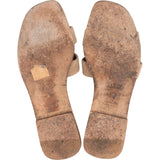 Hermès Beige Vibrato Suede Oran Sandals (36)