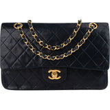[🔄️B11 / F29] Chanel Quilted Lambskin Medium Double Flap Crossbody Bag - vintageandkickz