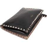 Valentino Garavani Calf Leather Rockstud Flat Clutch