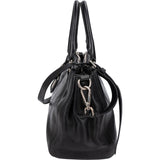 Prada Black Vitello Leather Top Handle Handbag