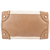 Céline Tricolor Leather Luggage Handbag