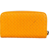 Bottega Veneta Intrecciato Leather Zip Around Wallet