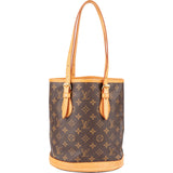 Louis Vuitton Monogram Canvas Bucket PM Shoulder Bag