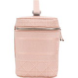 Christain Dior Cannage Embroidered Fabric DiorTravel Vanity Case Handbag