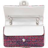 Chanel Quilted Multicolor Tweed and Lambskin Medium Double Flap Shoulder Bag