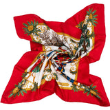 Hermès Joies d'Hiver Silk Carre 90 Scarf Tuch