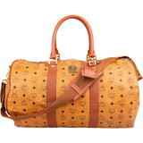 MCM Monogram Visetos Boston Travel Bag 50