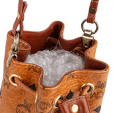 MCM Monogram Visetos Mini Drawstring Bucket Crossbody Bag