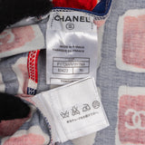 Chanel Multicolor Cotton Ice Cube Print Zipper Tank Top (DE34 / FR36)