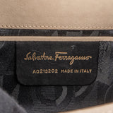 Salvatore Ferragamo Suede Vara Bow Mini Chain Crossbody Bag