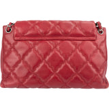 Chanel Quilted Lambskin Diamond Stitch Hampton Flap Jumbo Flap Crossbody Bag