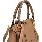 Chloé Grained Calfskin Marcie Saddle Shoulder Bag