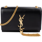 Saint Laurent Grained Leather Kate Small Tassel Chain Crossbody Bag