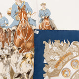 Hermès Le Débuché Silk Carre 90 Scarf Tuch