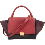 Celine Tricolor Leather Trapeze Handbag
