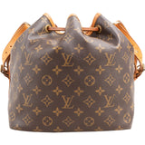 Louis Vuitton Monogram Canvas Sac Noé Petit Shoulder Bag
