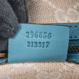 Gucci Blue Leather Soft Stirrup Hobo Shoulder Bag